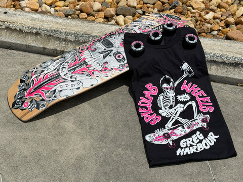 'Greg Harbour' PRO Punk Pack = Greg Harbour t-shirt + Greg Harbour wheels + Greg Harbour deck