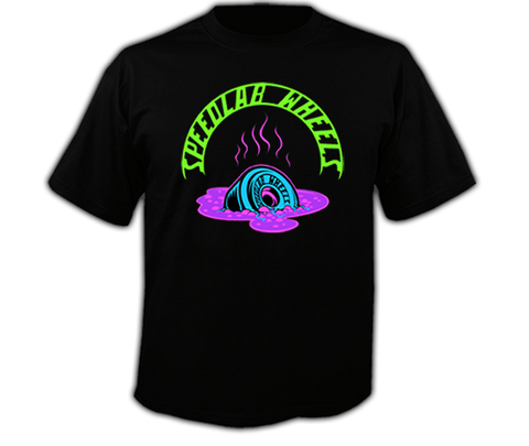 T-Shirt 'Melting Wheel' (short sleeve/black)