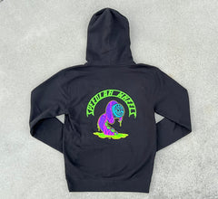 Hooded Sweatshirt Full-Zip 'Tentacle' (long sleeve/black)