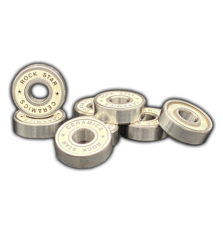 Rock Star Bearings - Ceramic White Shield