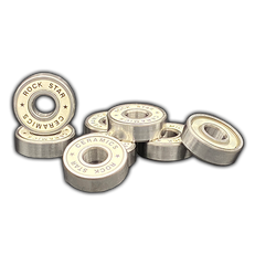 Rock Star Bearings - Ceramic White Shield