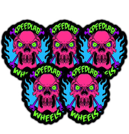 Speedlab Wheels 'Skull' Sticker Pack
