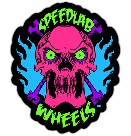 Speedlab Wheels 'Skull' Sticker