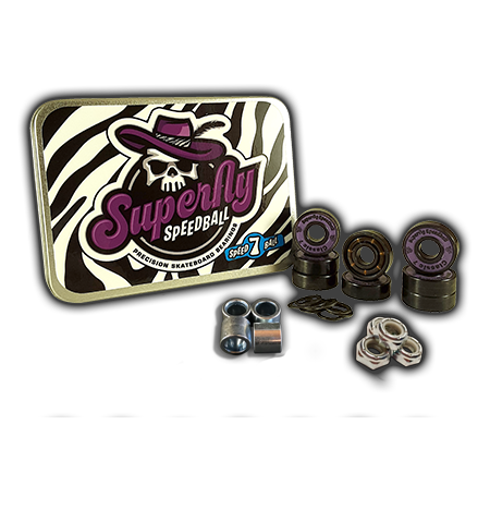 Superfly Speedball 'Classic 7' Axle-to-Axle Kit = Superfly Speedball 'Classic 7' bearings + Speedlab Wheels