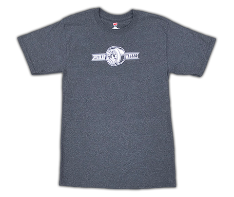 T-Shirt 'Wheel Logo' (short sleeve/Charcoal)